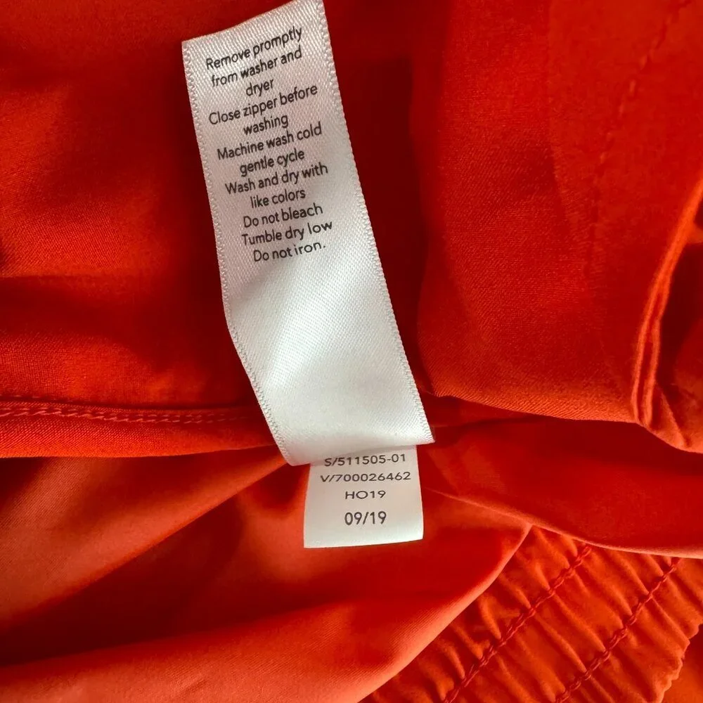 Athleta Zion‎ Microfleece Full Zip Jacket Medium Torch Red Polyester NWT CJ-1898